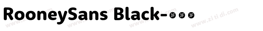 RooneySans Black字体转换